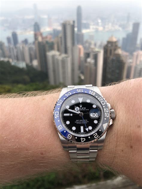 rolex gmt ii batman 2018|wearing Rolex Batman gmt.